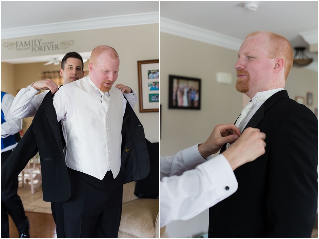 groom getting ready photos