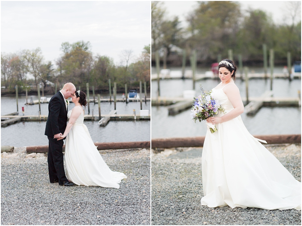 Clarks Landing Wedding photos of bride and groom