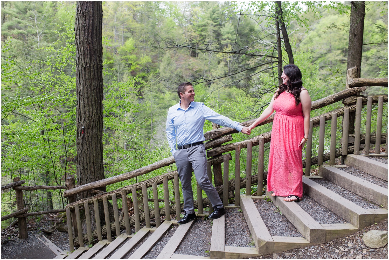 Bushkill Falls Engagement Session