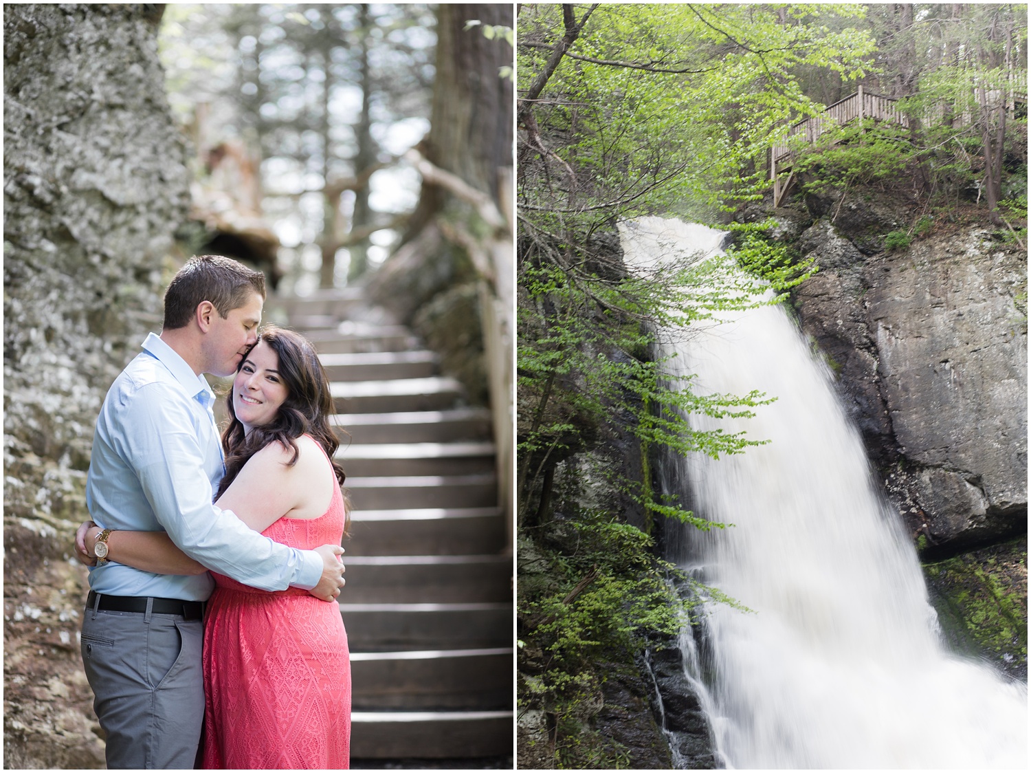 Bushkill Falls Engagement Session