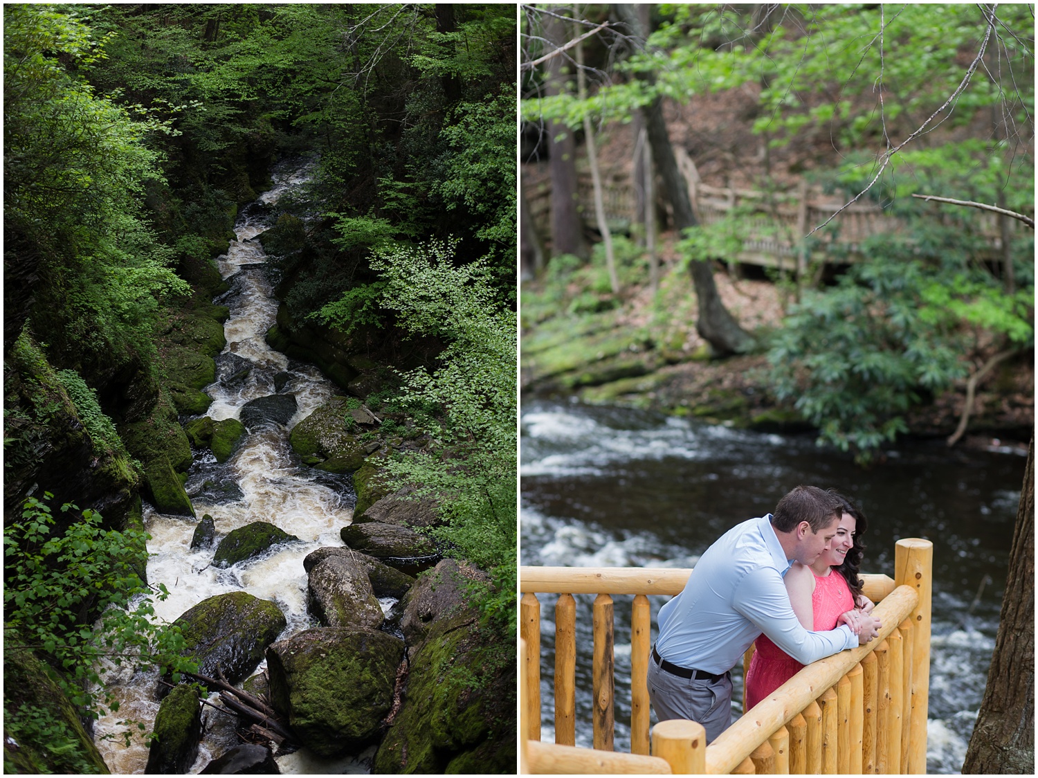 Bushkill Falls Engagement Session