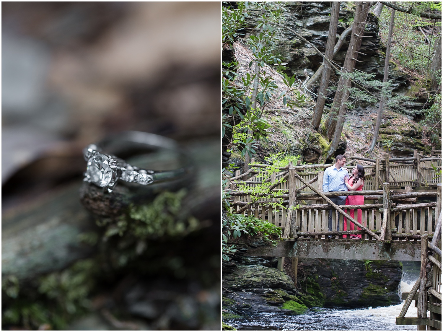 Bushkill Falls Engagement Session