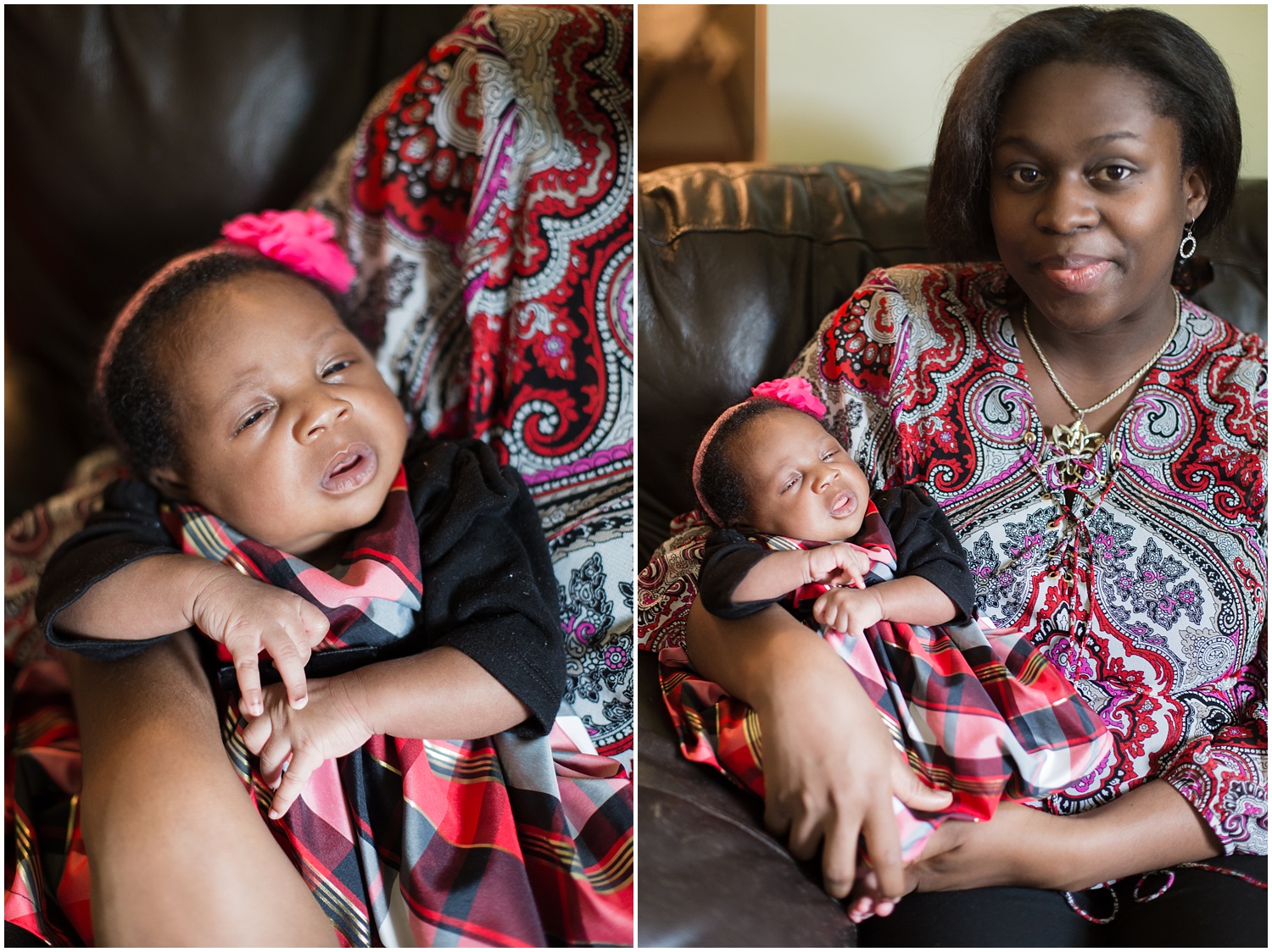 Family of five lifestyle newborn photography session