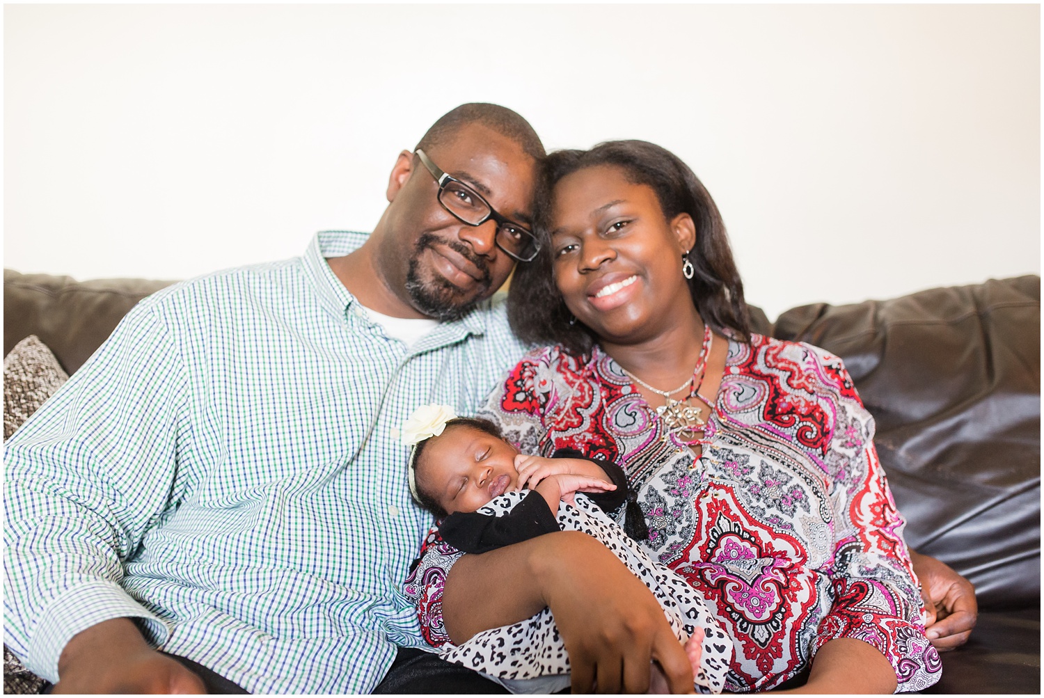 Family of five lifestyle newborn photography session
