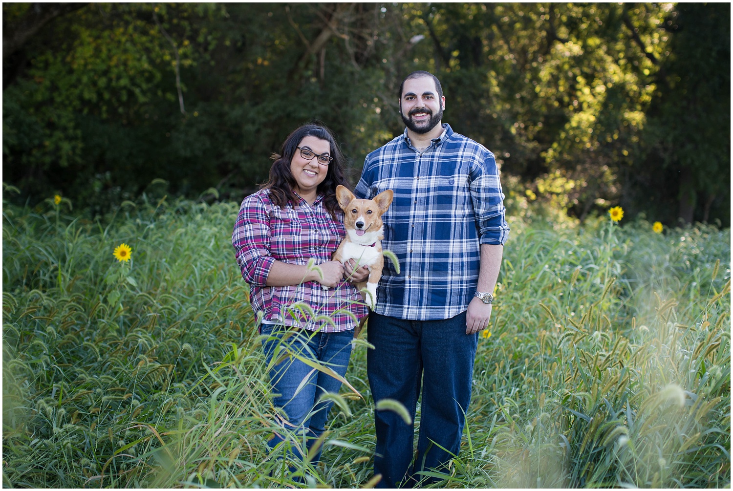 Sussex County Sunflower Maze Engagement Session North New Jersey