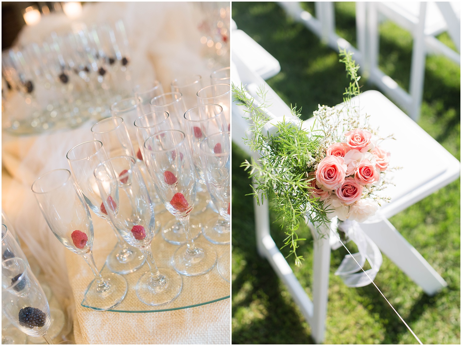 Blush and Grey Crystal Springs Golf Resort Summer Wedding