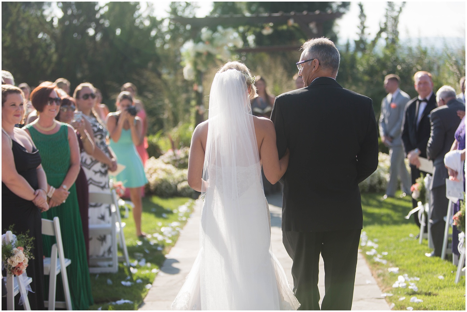 Blush and Grey Crystal Springs Golf Resort Summer Wedding