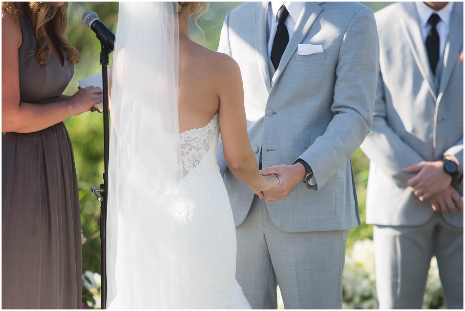 Blush and Grey Crystal Springs Golf Resort Summer Wedding