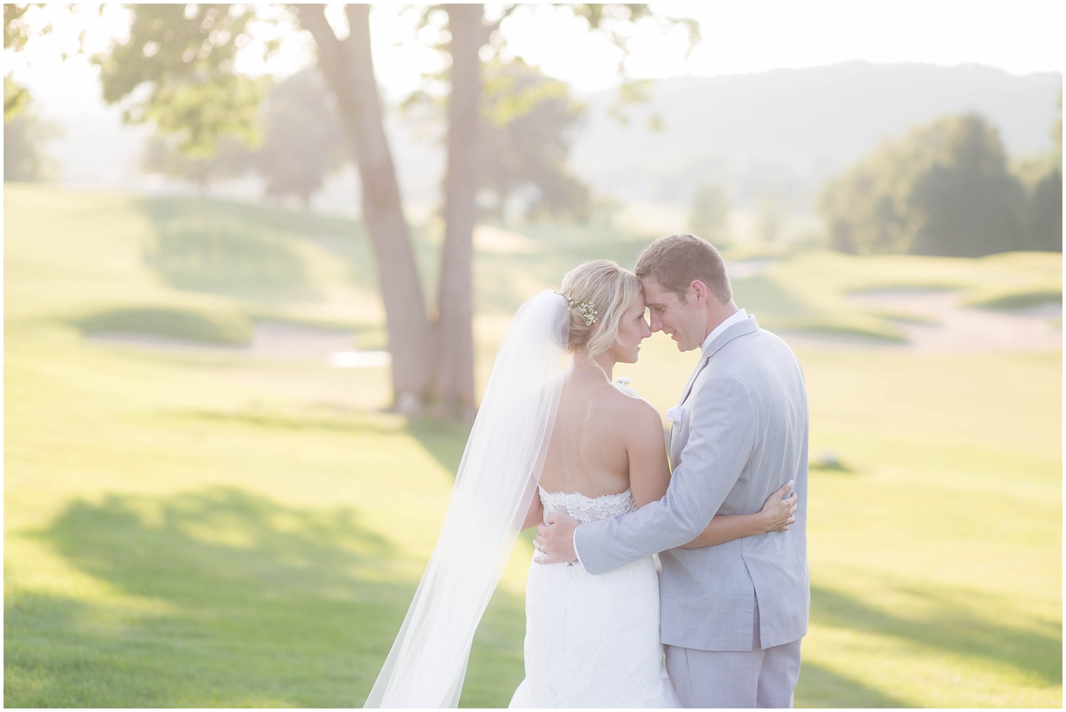 Blush and Grey Crystal Springs Golf Resort Summer Wedding