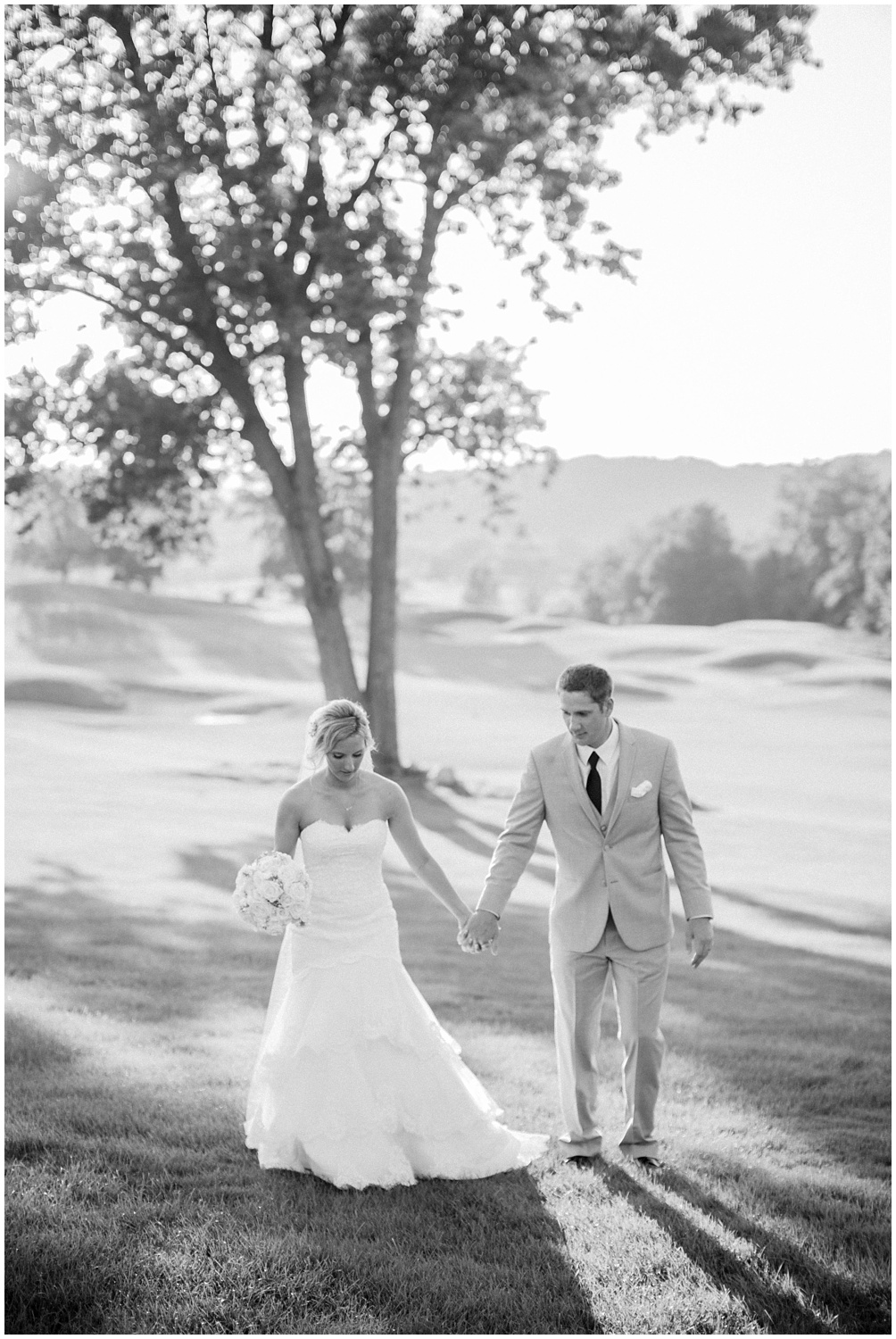 Blush and Grey Crystal Springs Golf Resort Summer Wedding