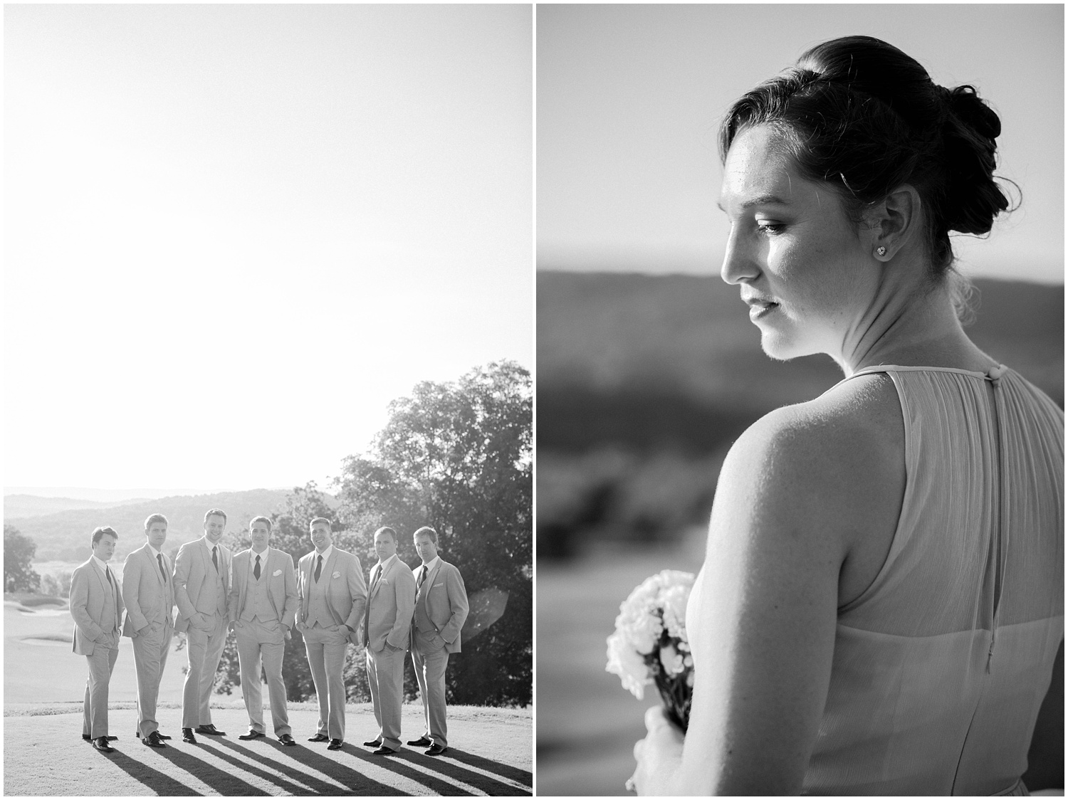 Blush and Grey Crystal Springs Golf Resort Summer Wedding