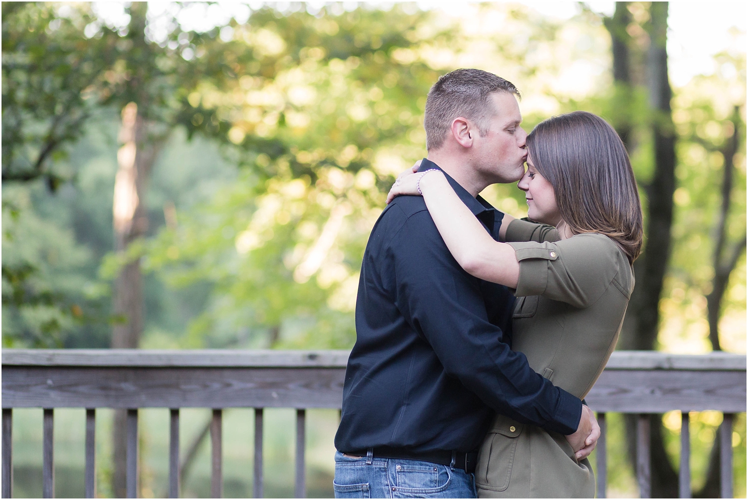 Fall engagement session in new jersey with dogs
