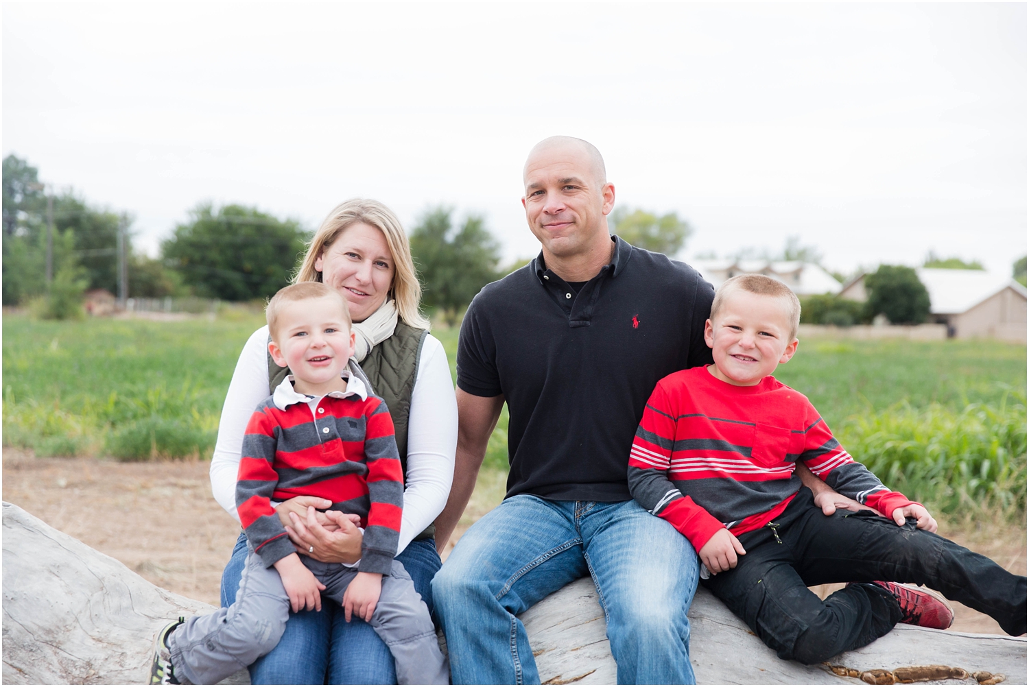 Los Poblanos Open Space Albuquerque Family Photography | Family of four photography