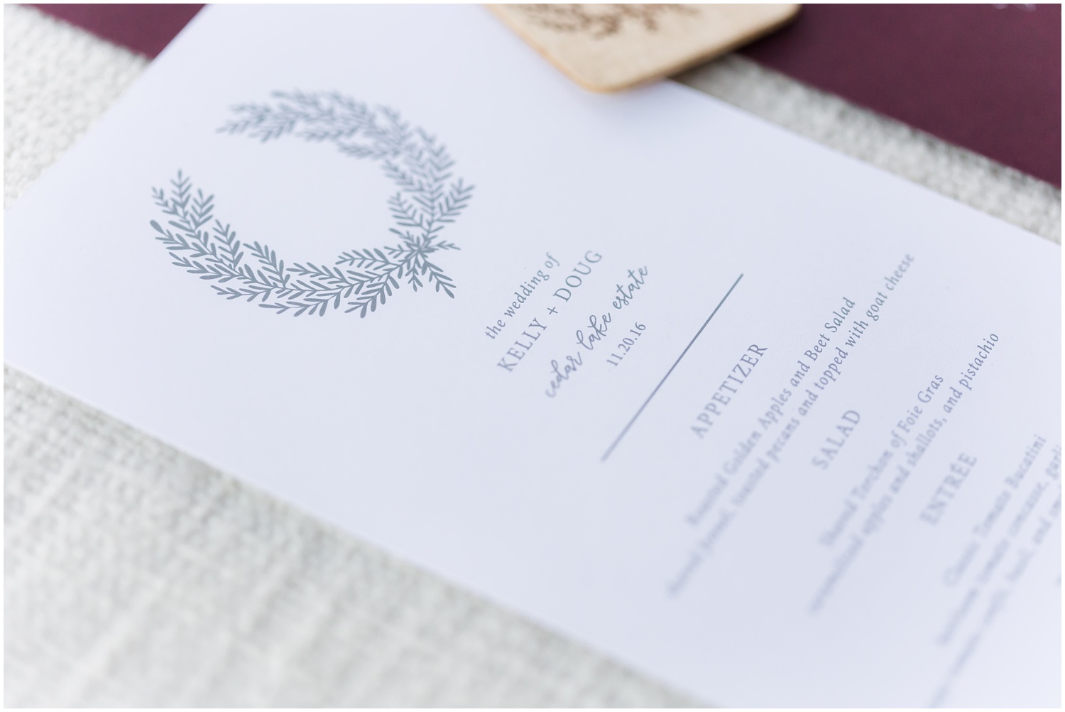 Romantic wedding details | Invitation Suite | Cedar Lakes Estate | Port Jervis, NY 