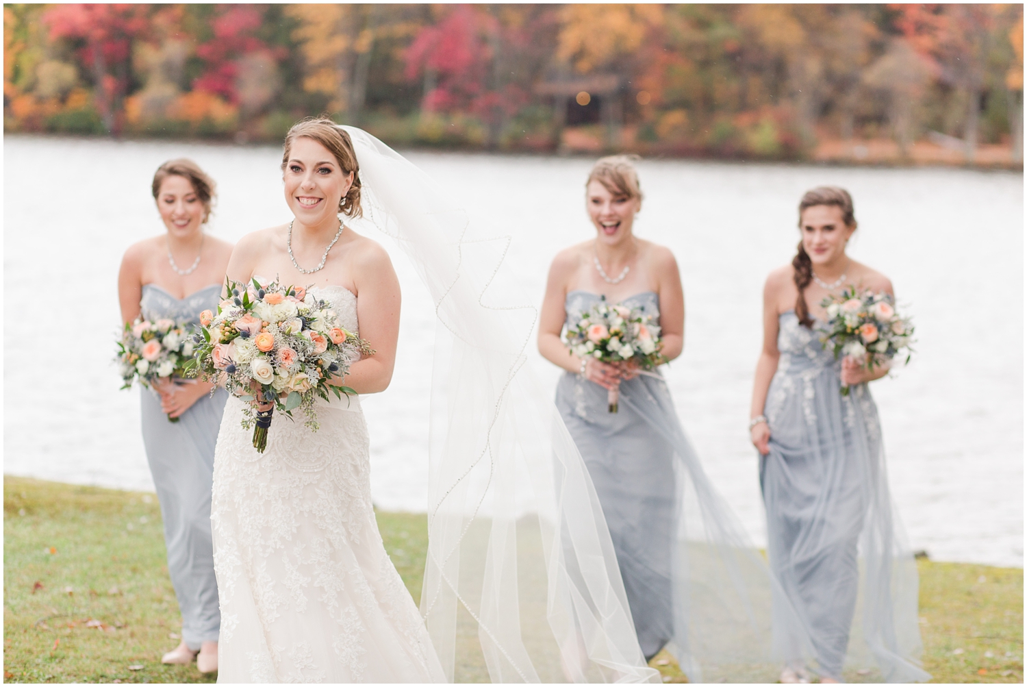 The Lodge at Mountain Springs Lake Resort bride and groom portraits