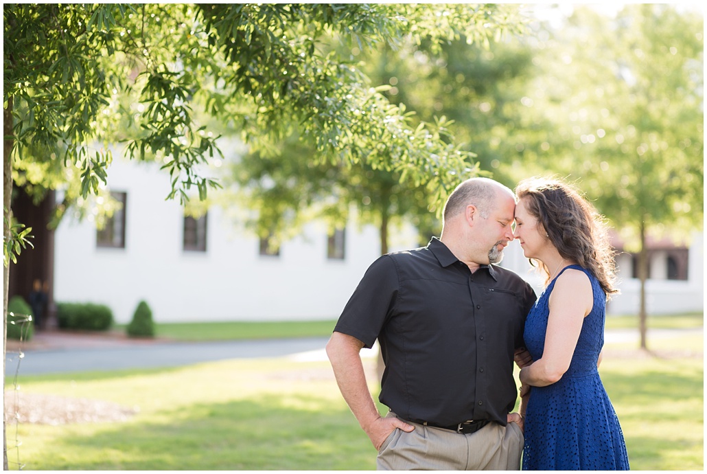 backlight portrait of couple