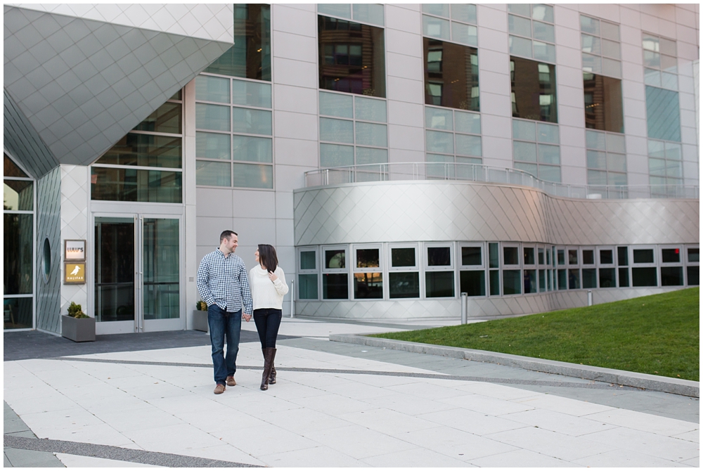 engagement photo of couple in Hoboken, NJ