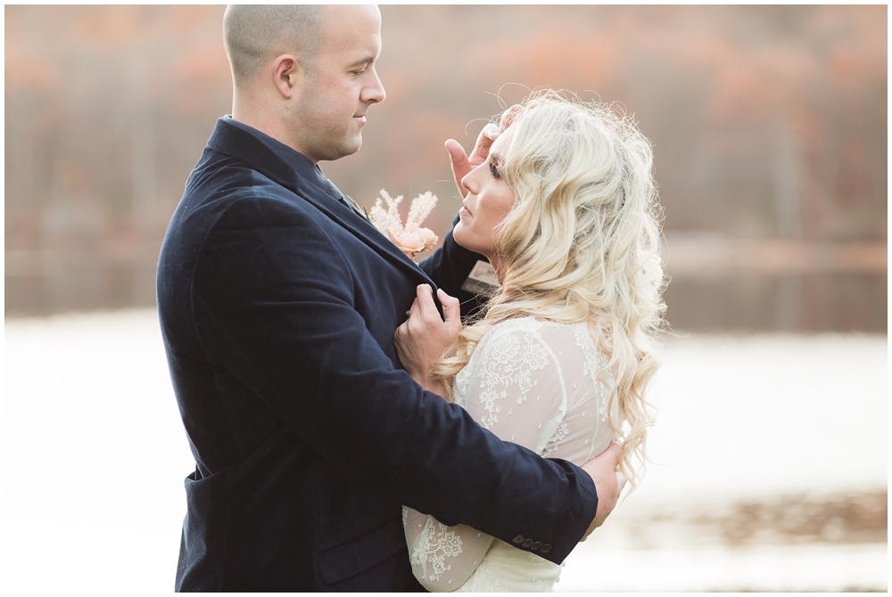 portrait of a bride and groom at Cedar Lakes Estate in Port Jervis, NY 