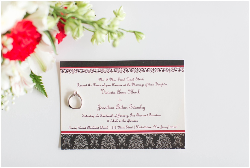 Black and Red wedding details