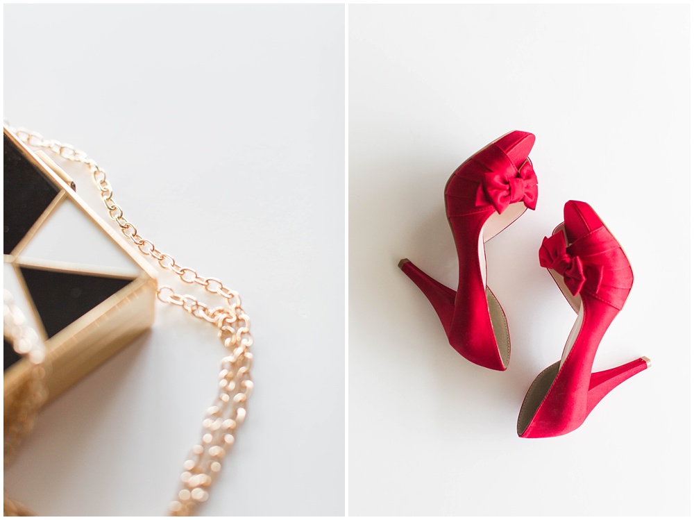Black and Red wedding details