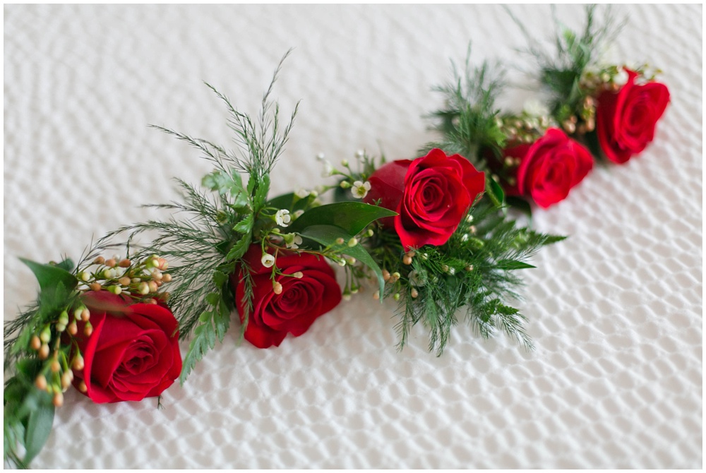 Black and Red wedding details