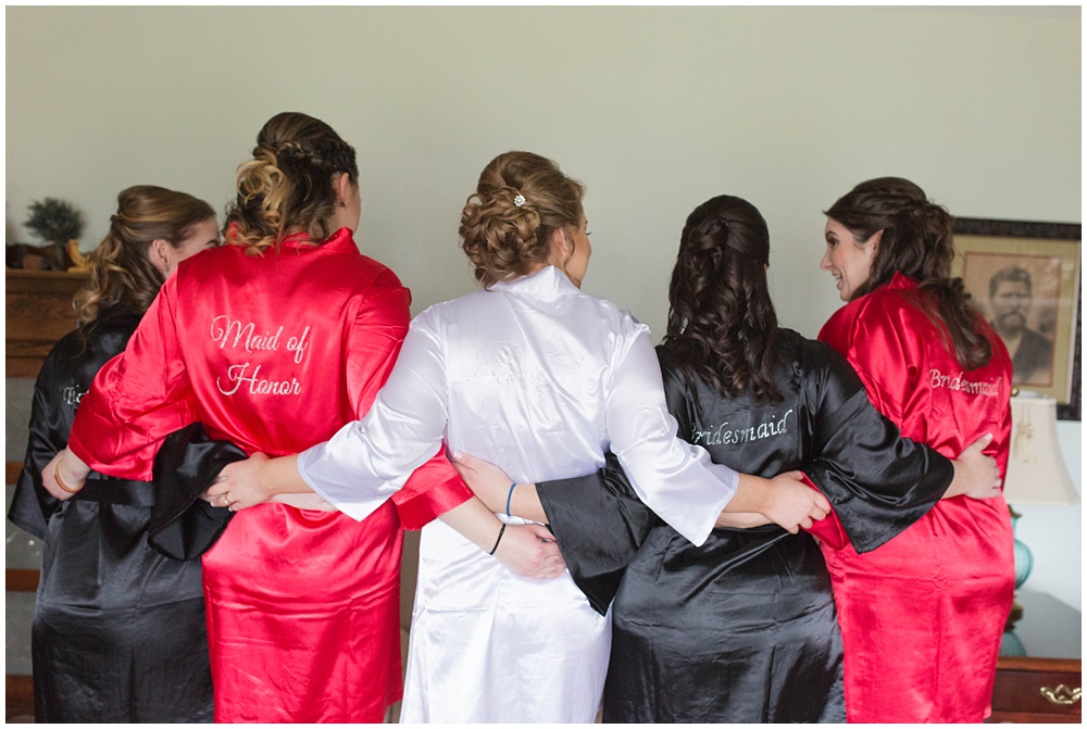 Black and Red wedding details