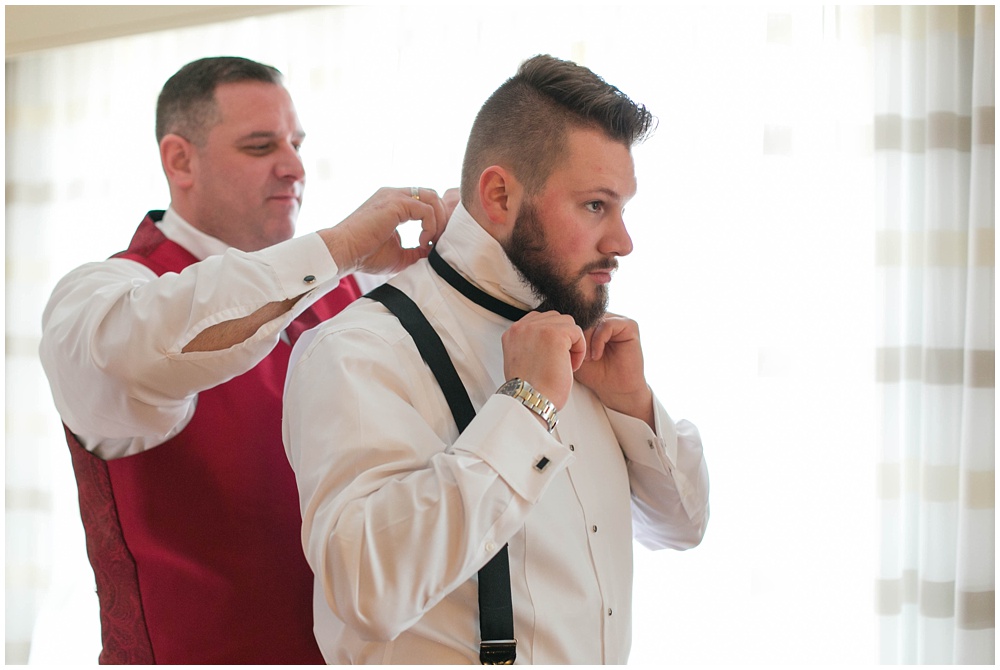 Black and Red wedding details