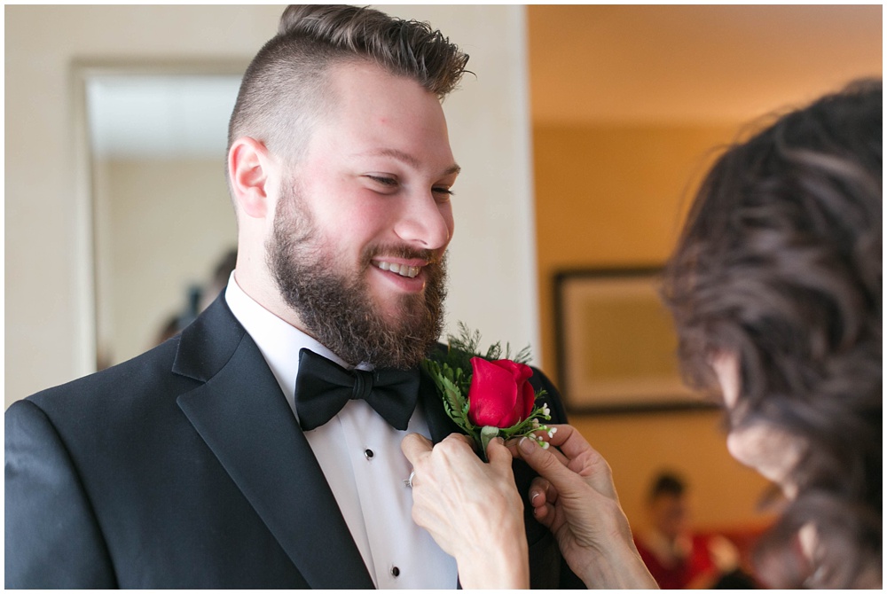 Black and Red wedding details