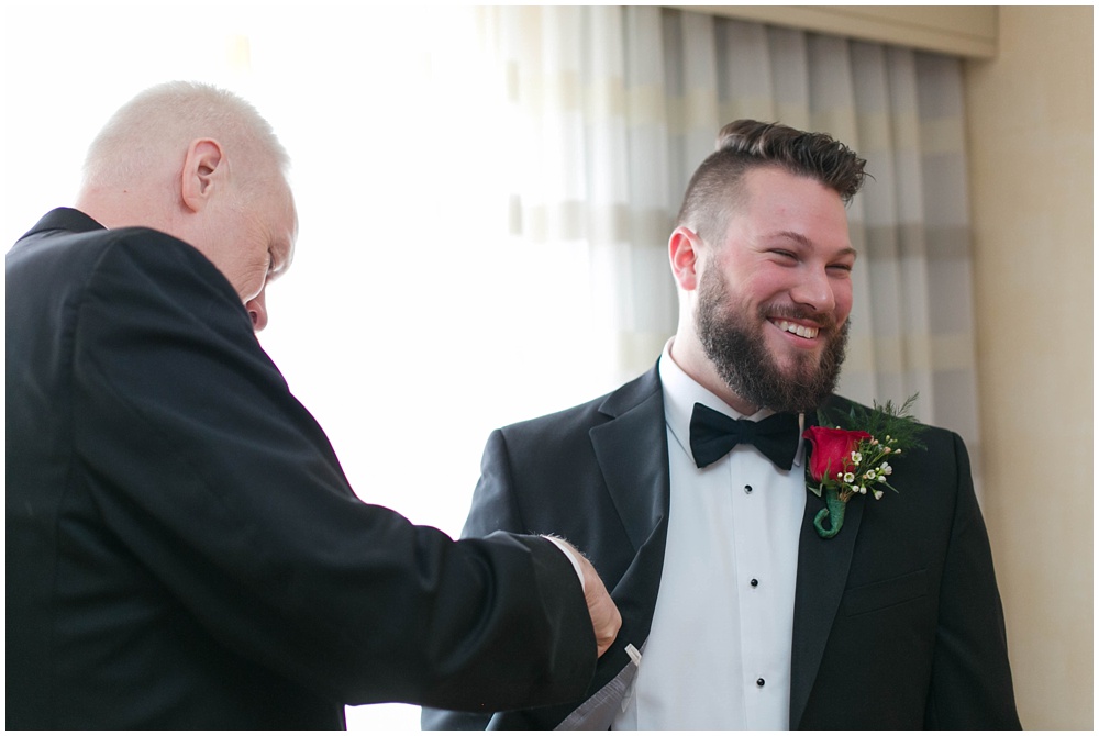 Black and Red wedding details