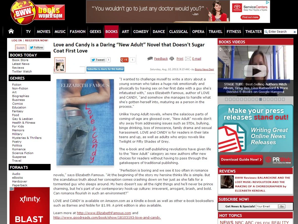 News Story on LOVE and CANDY