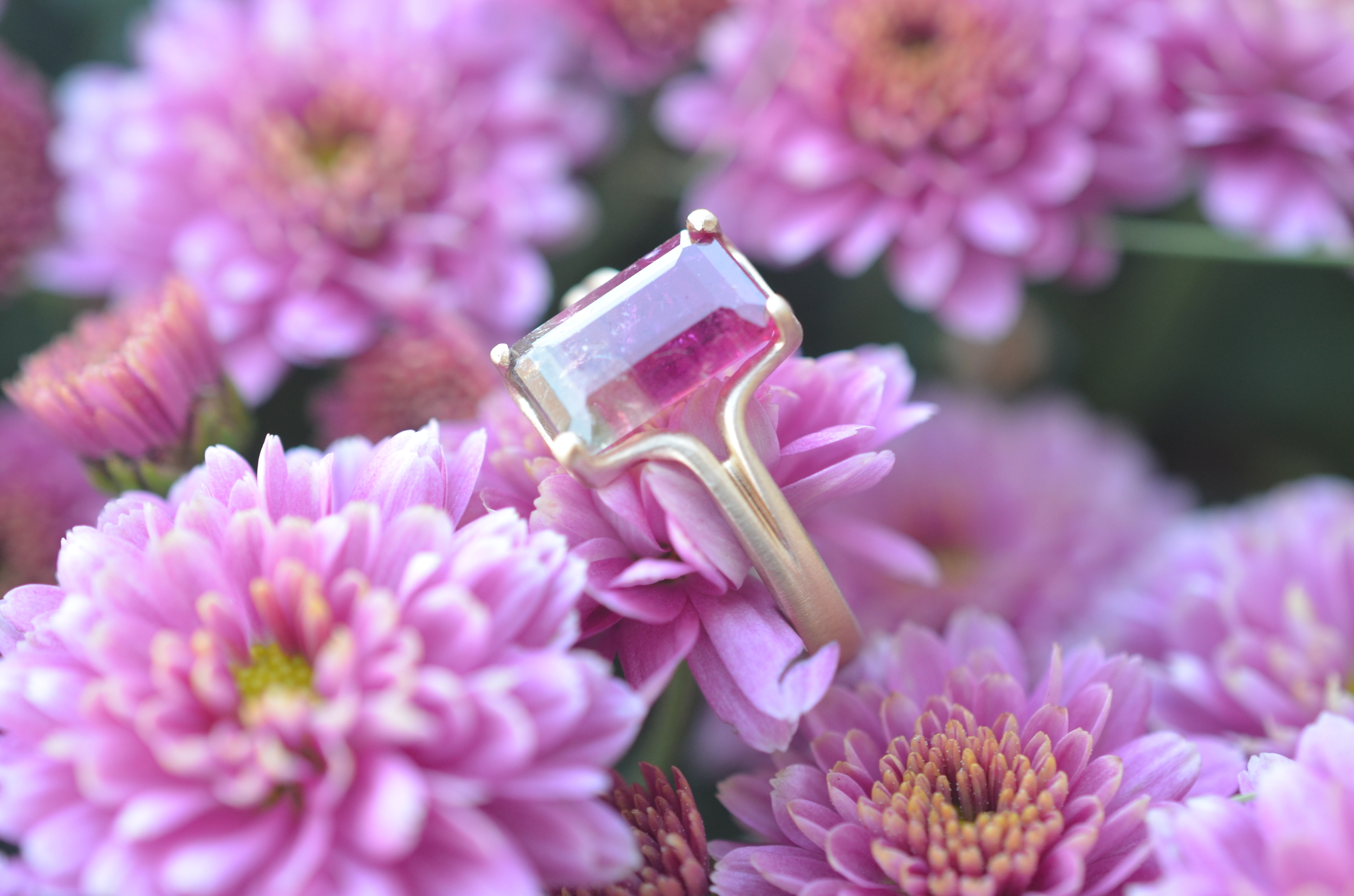 The beautiful Tourmaline ring, ready to wear!