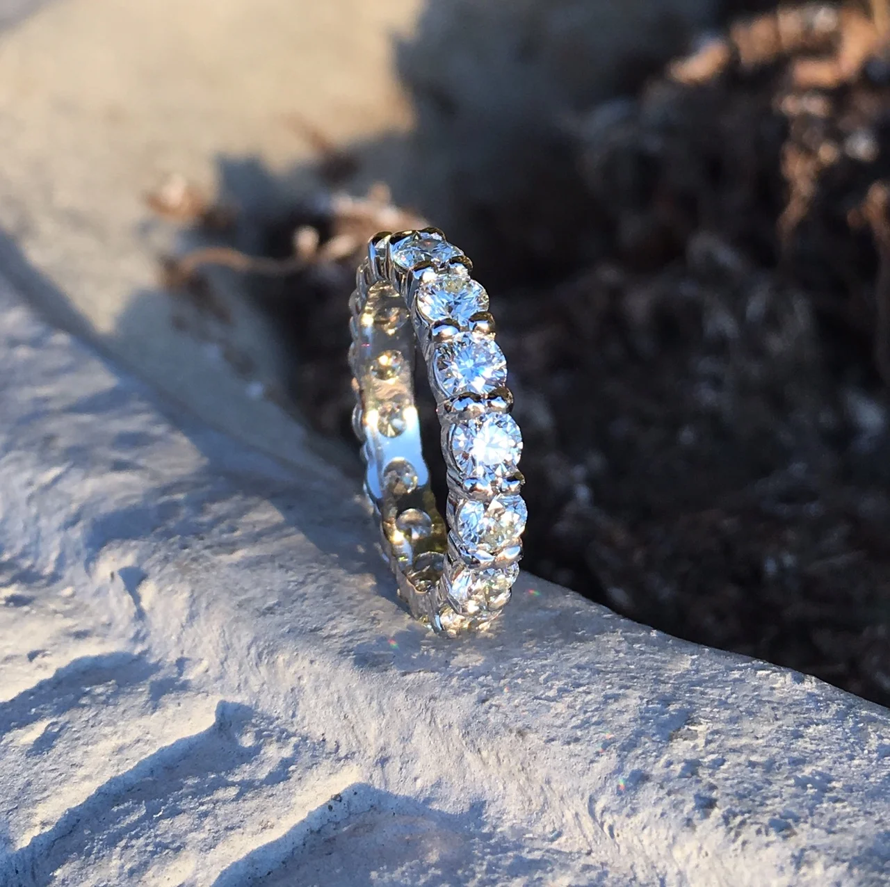 Diamond Eternity Band, set in our shop