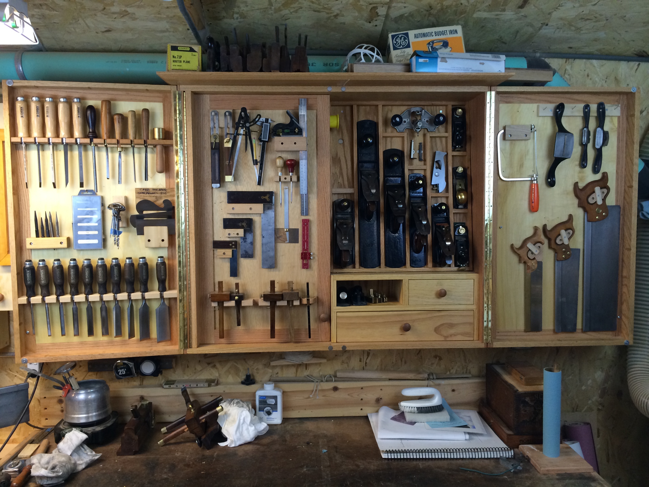 A tool cabinet, not a tool display case DCW Woodworks