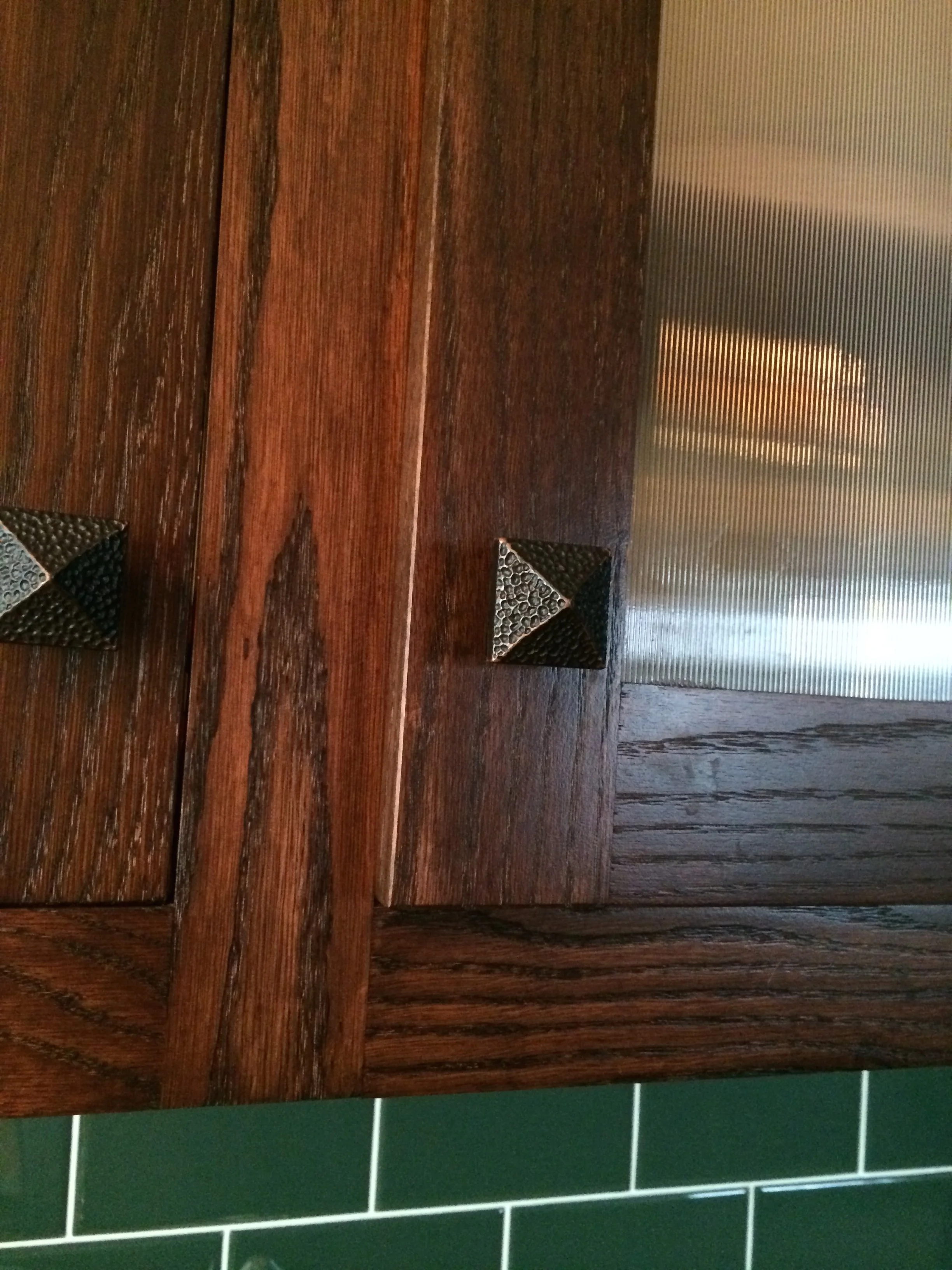 swollen at the bottom, making it hard to close