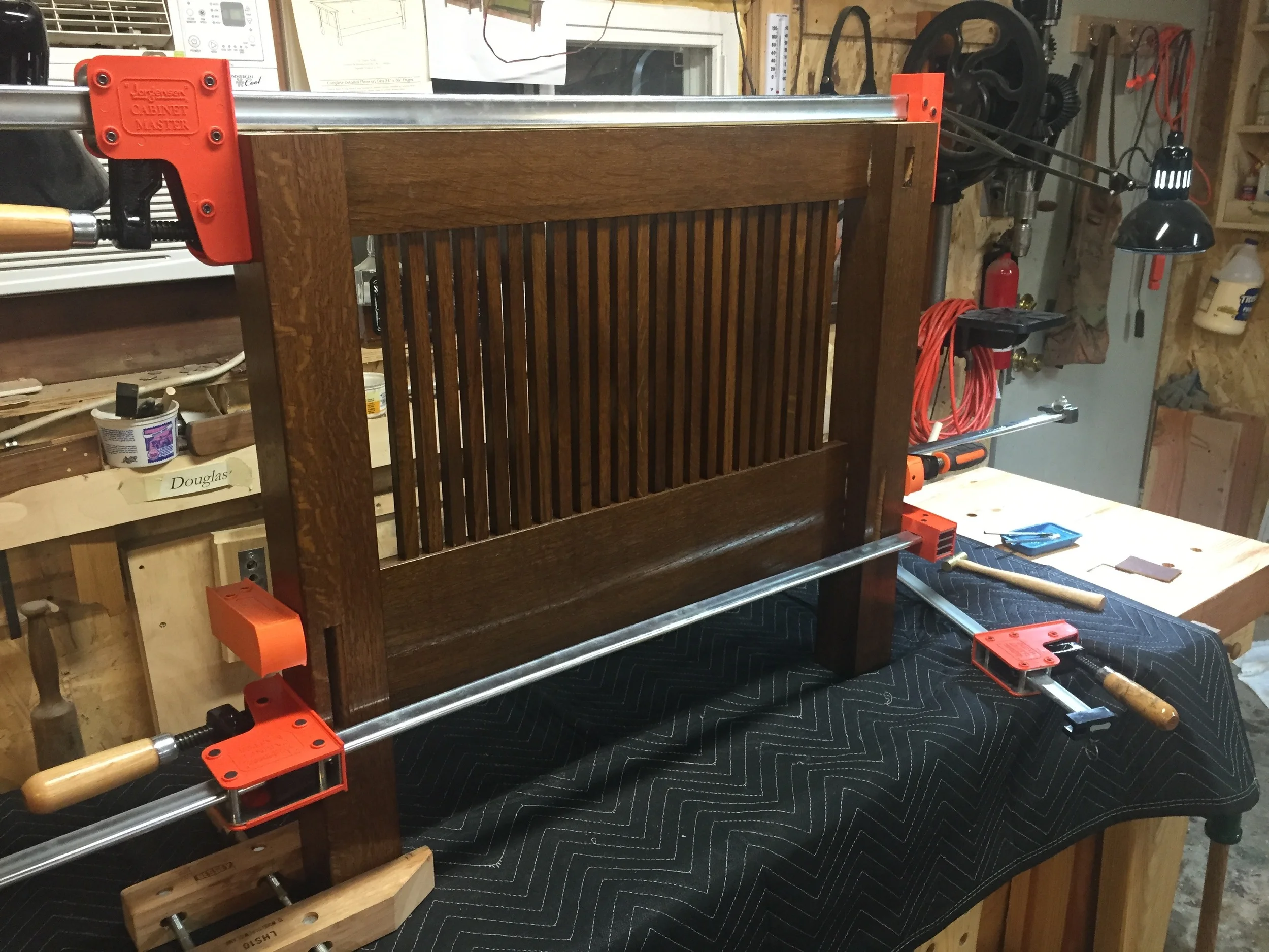 A side assembly glue up