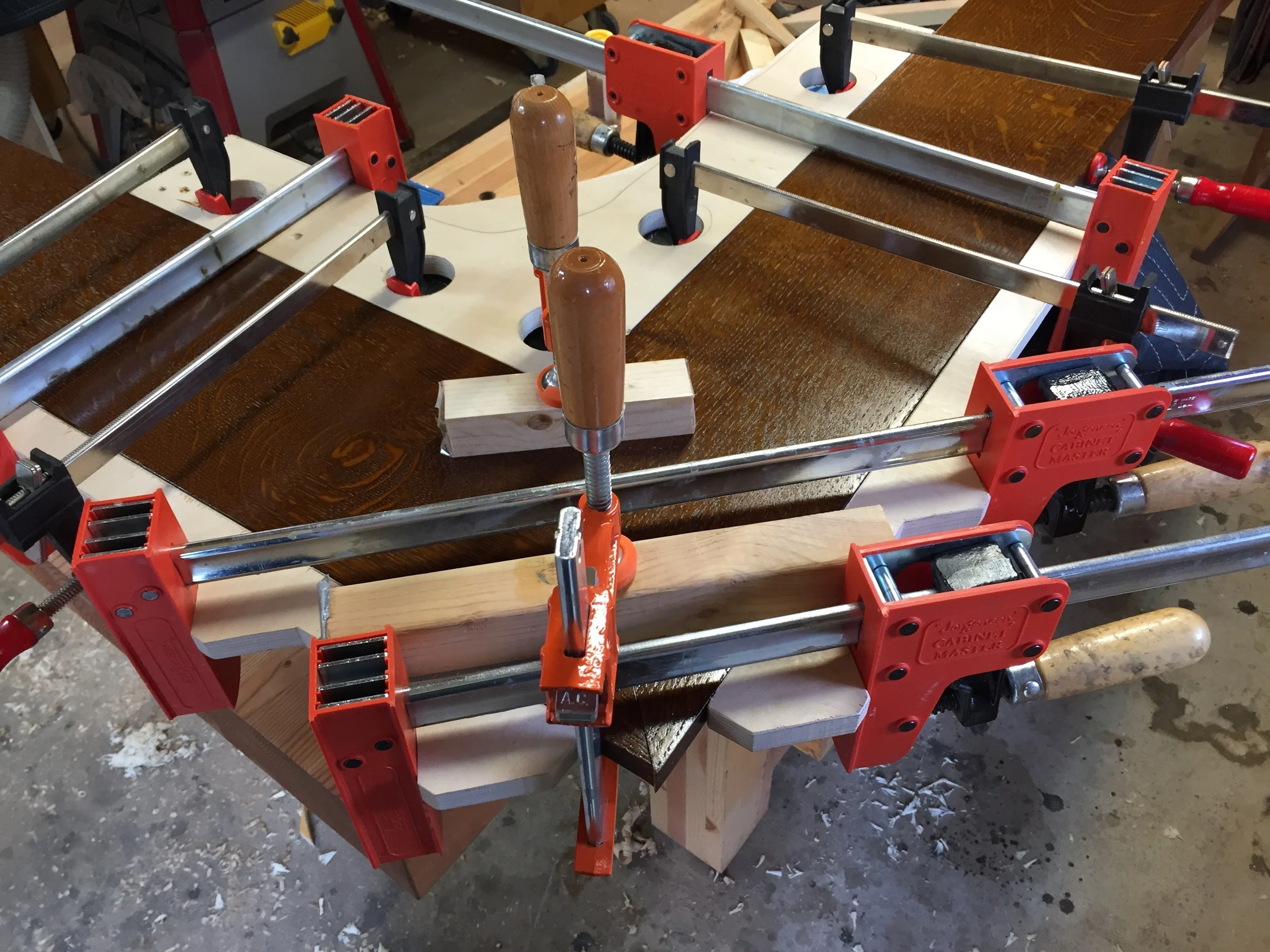 Re-gluing the corrected joint