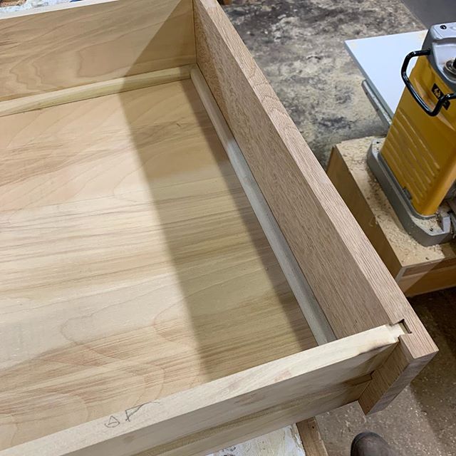 Drawer slips. Getting back to finishing up this dresser.