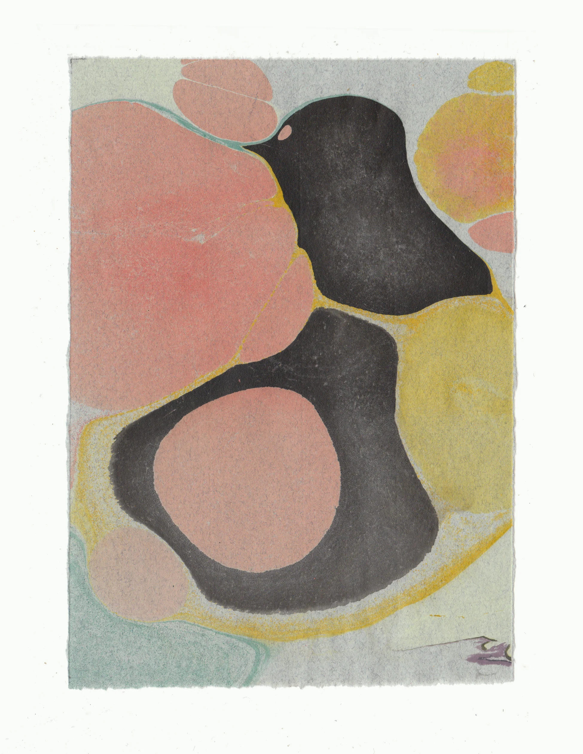 2019 Ink and dye on paper 5” x 7”