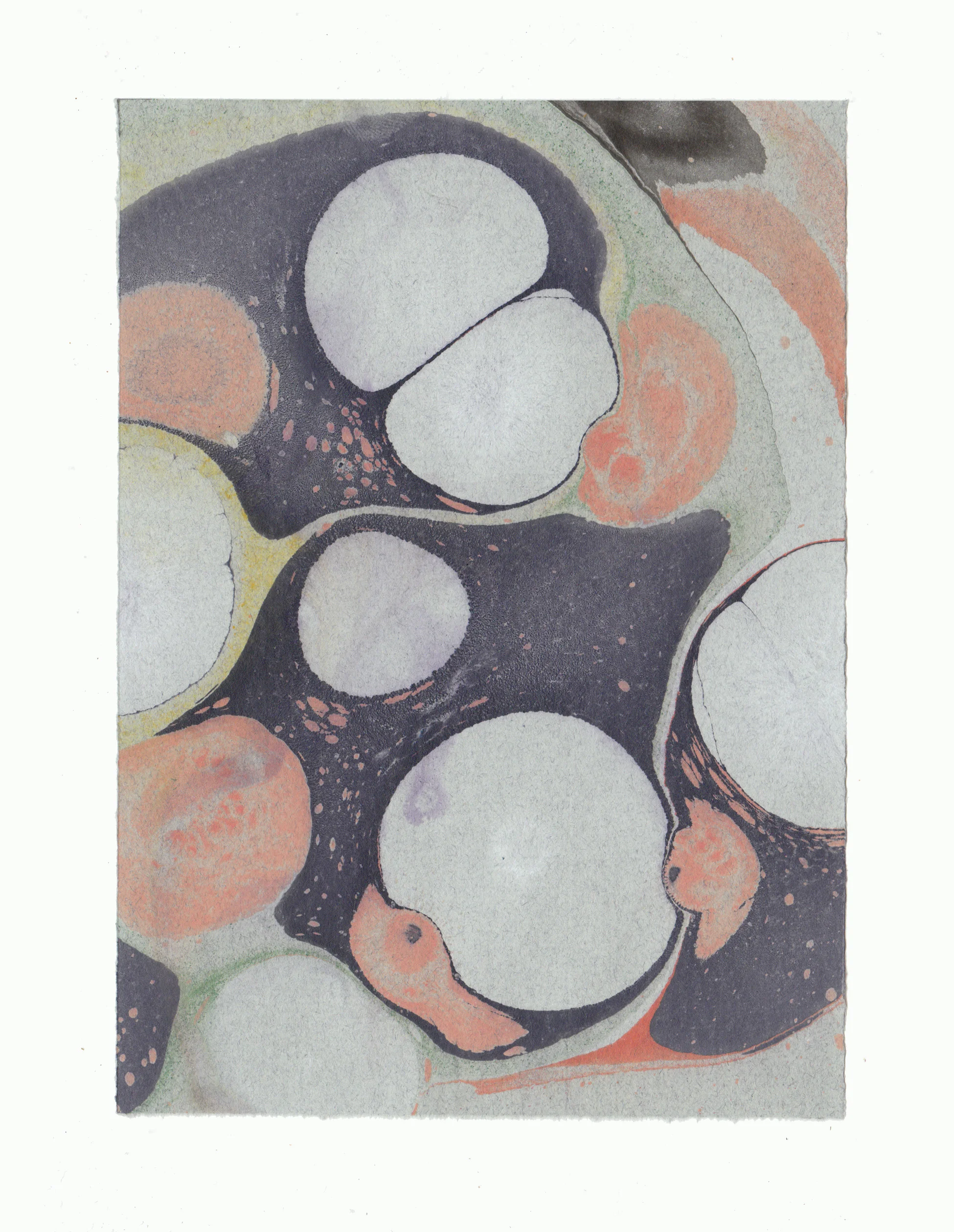 2019 Ink and dye on paper 5” x 7”