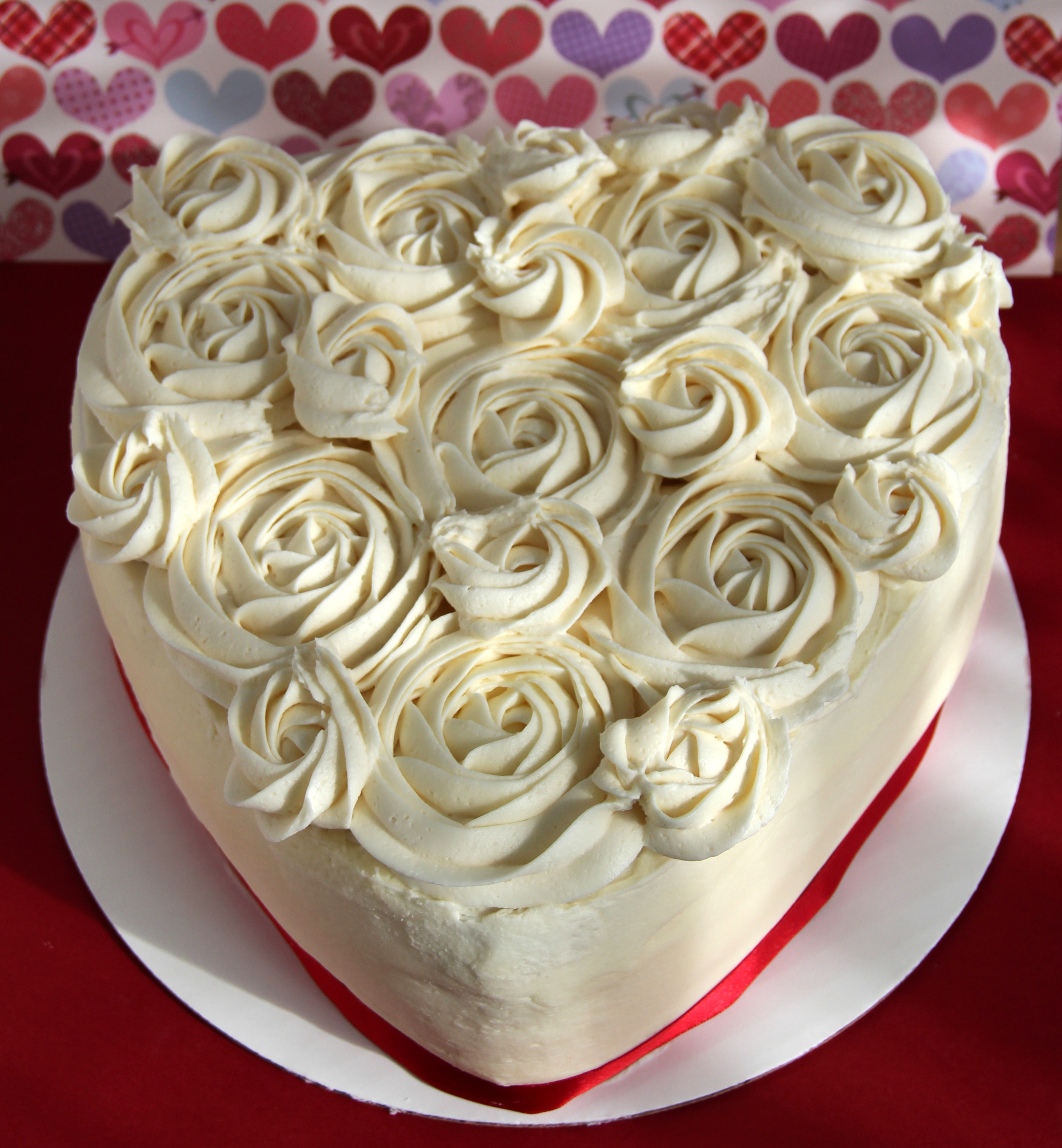 Heart Shaped Red Velvet Cake (2 layer) : $36