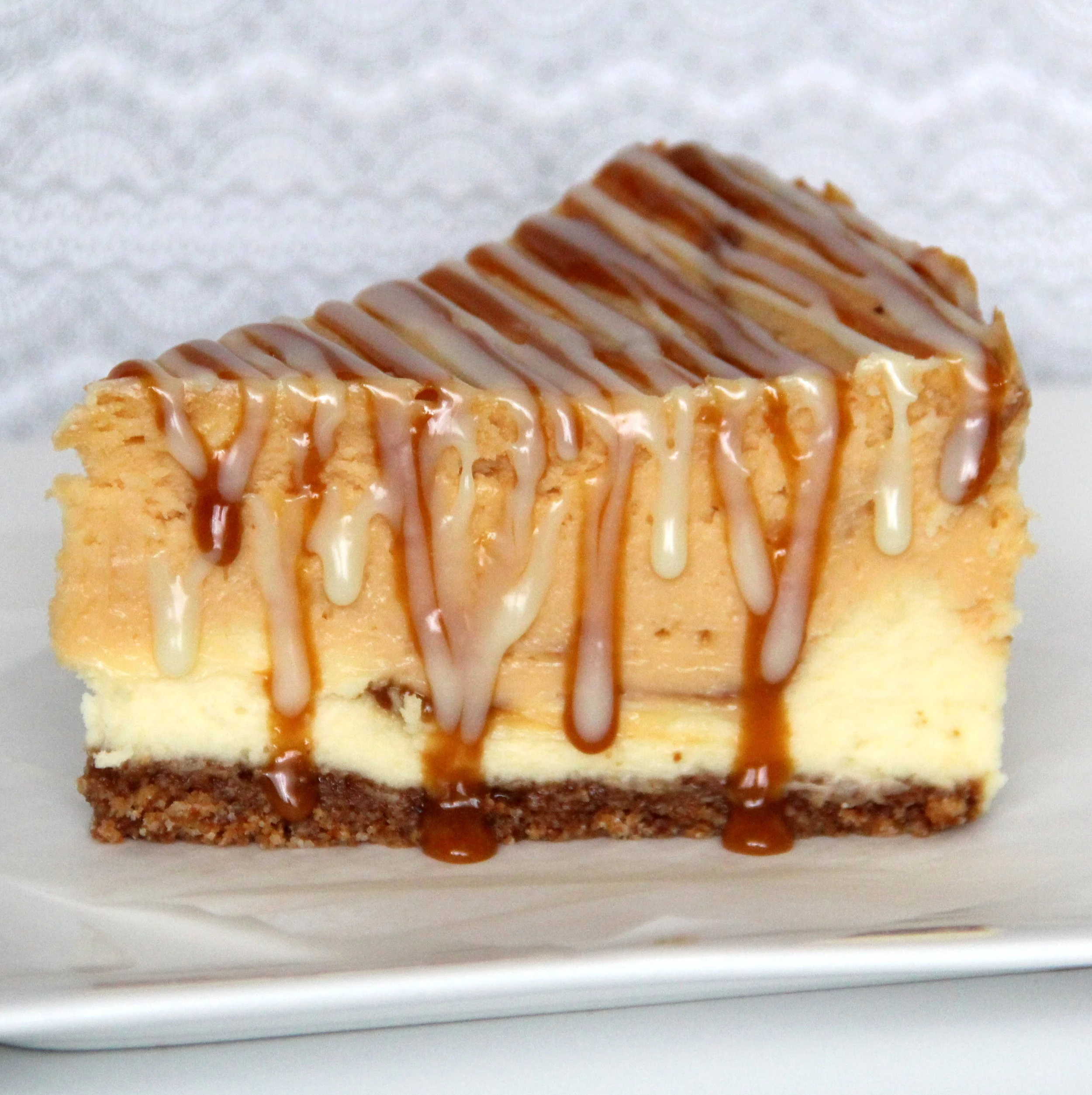 Butterscotch Caramel White Chocolate Cheesecake