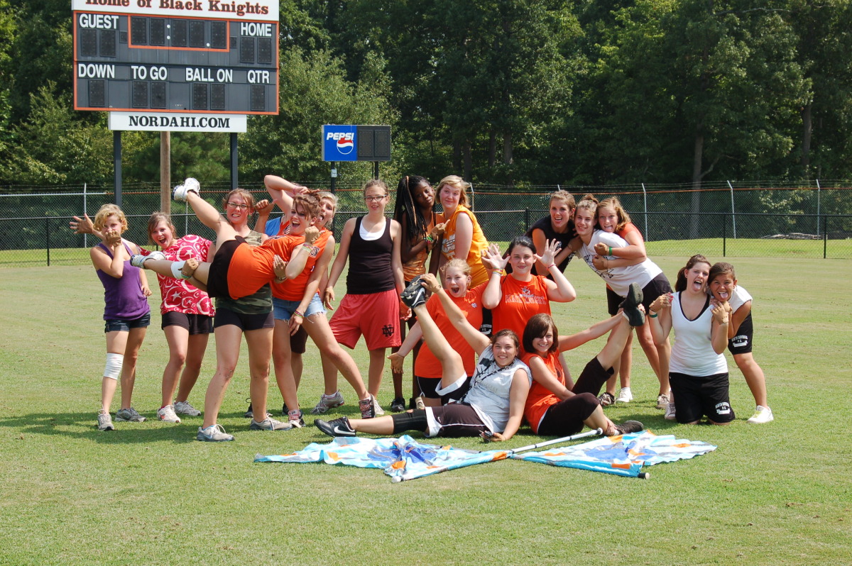Color Guard Having Fun!