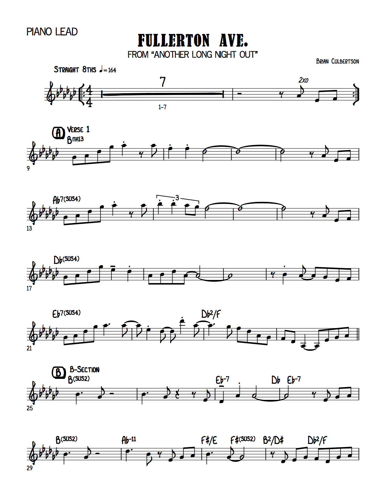 Lead Trumpet Charts Pdf