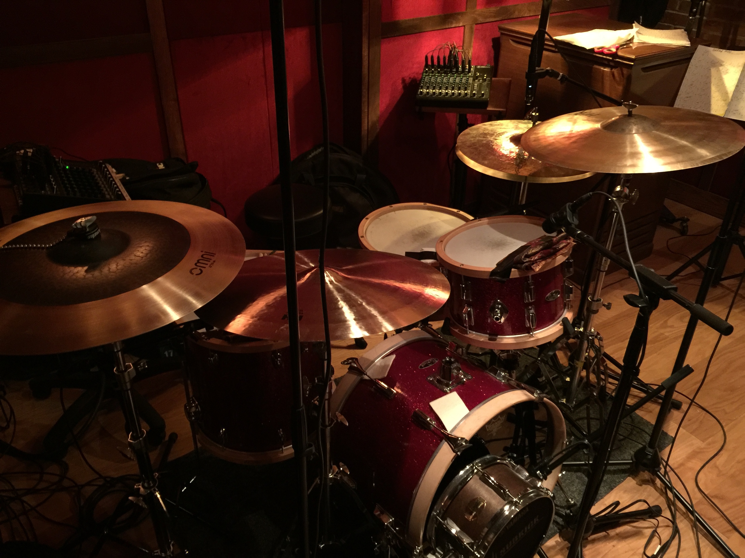 Khari Parker's vintage drum set