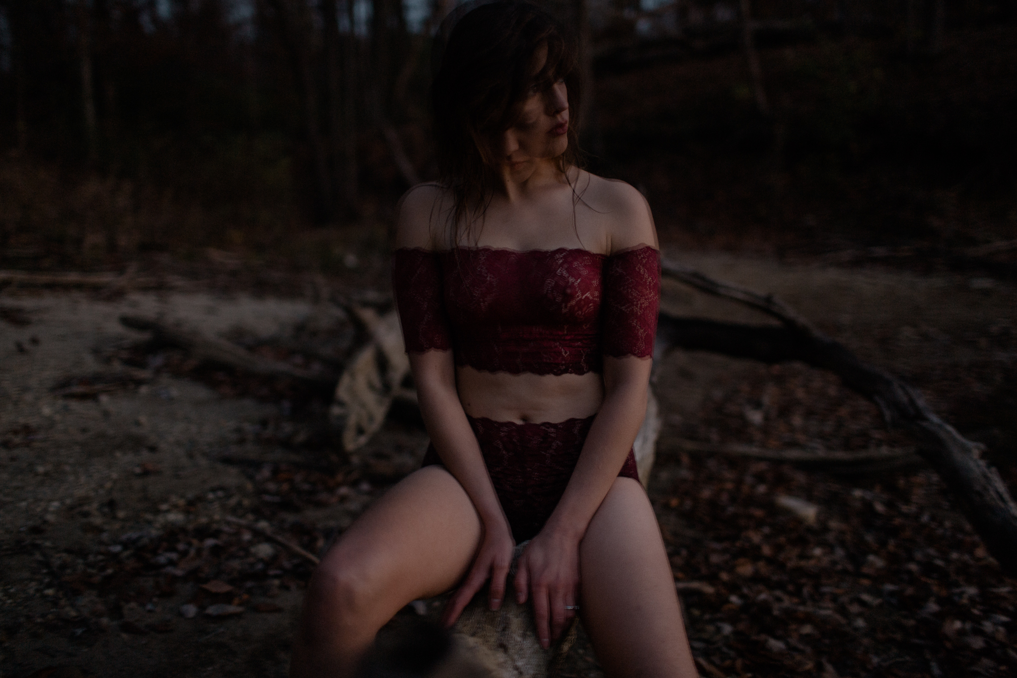 rachael schmitt in nahina lingerie by sarah rose lingerie editorial photography double exposure