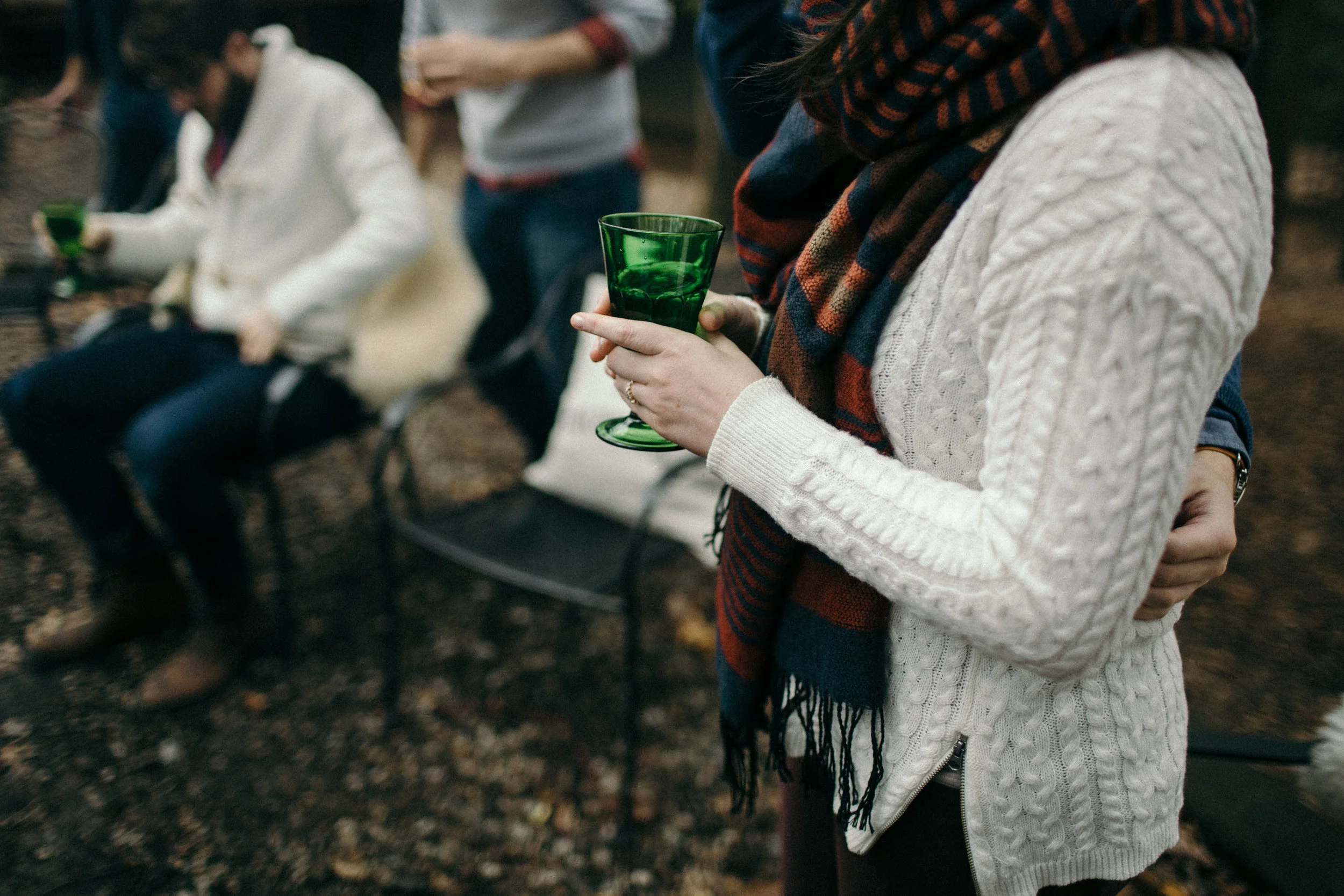 jake and krysti engagement session with friends in hocking hills, ohio by sarah rose