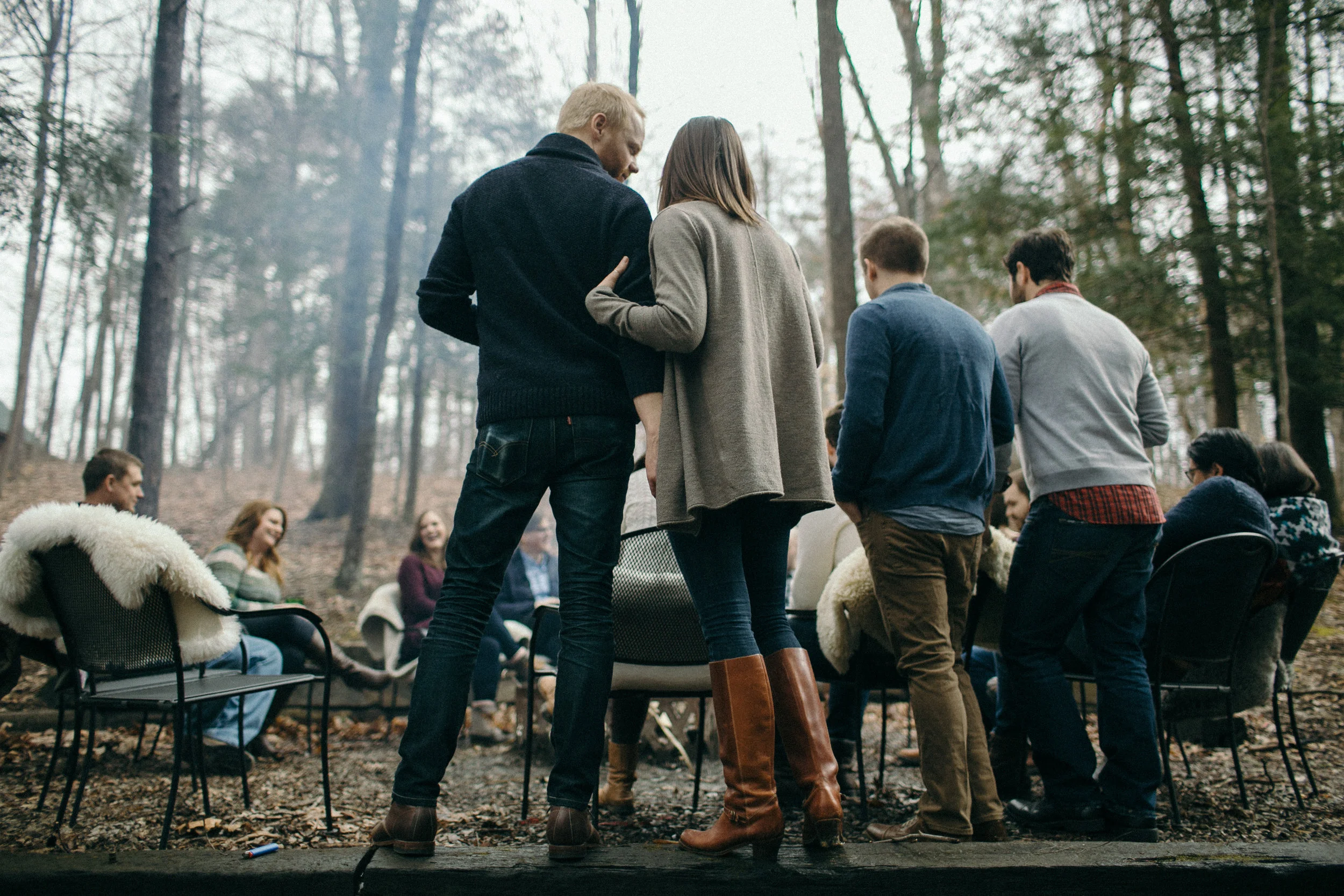 jake and krysti hocking hills engagement photography by sarah rose