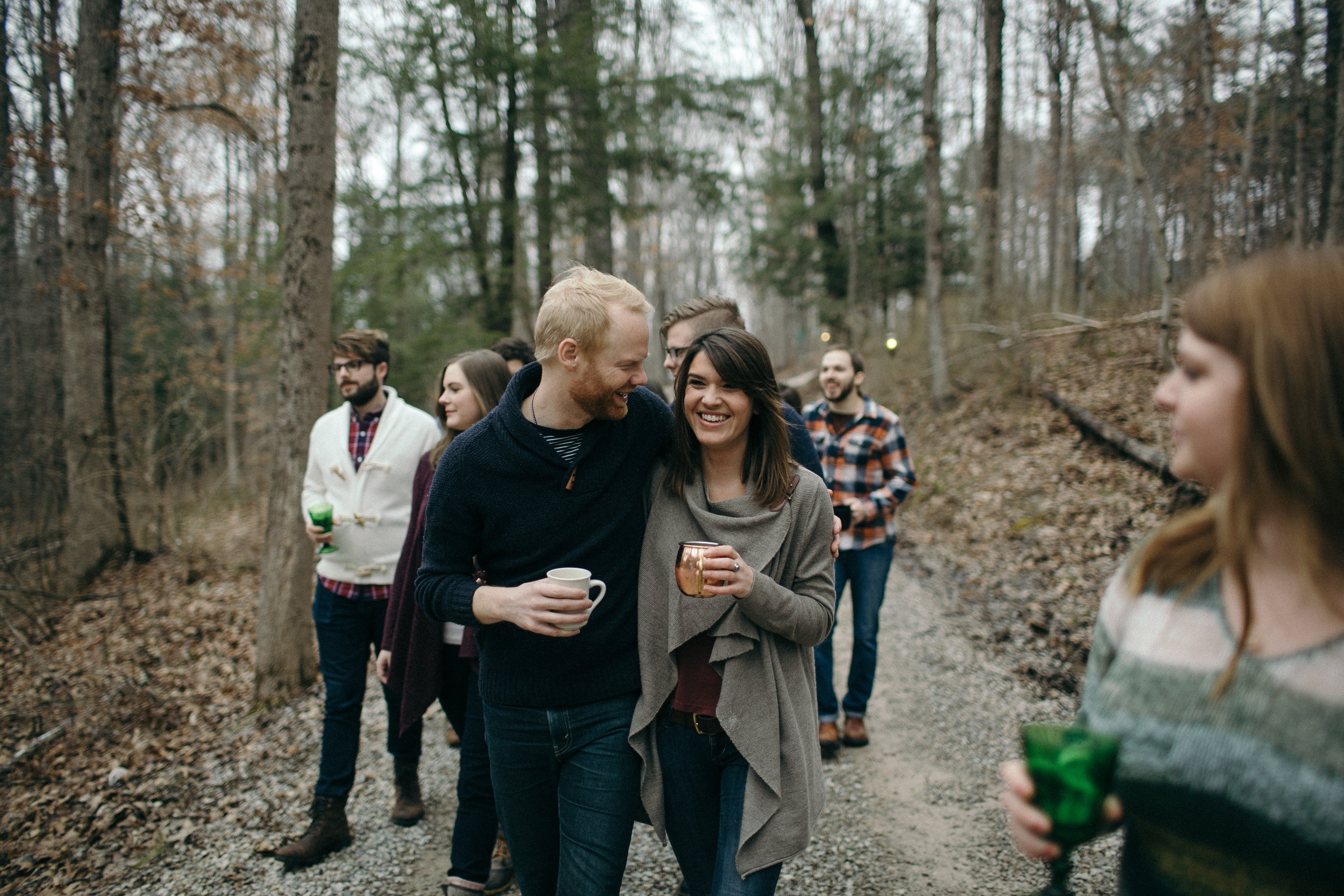 jake and krysti hocking hills engagement photography by sarah rose