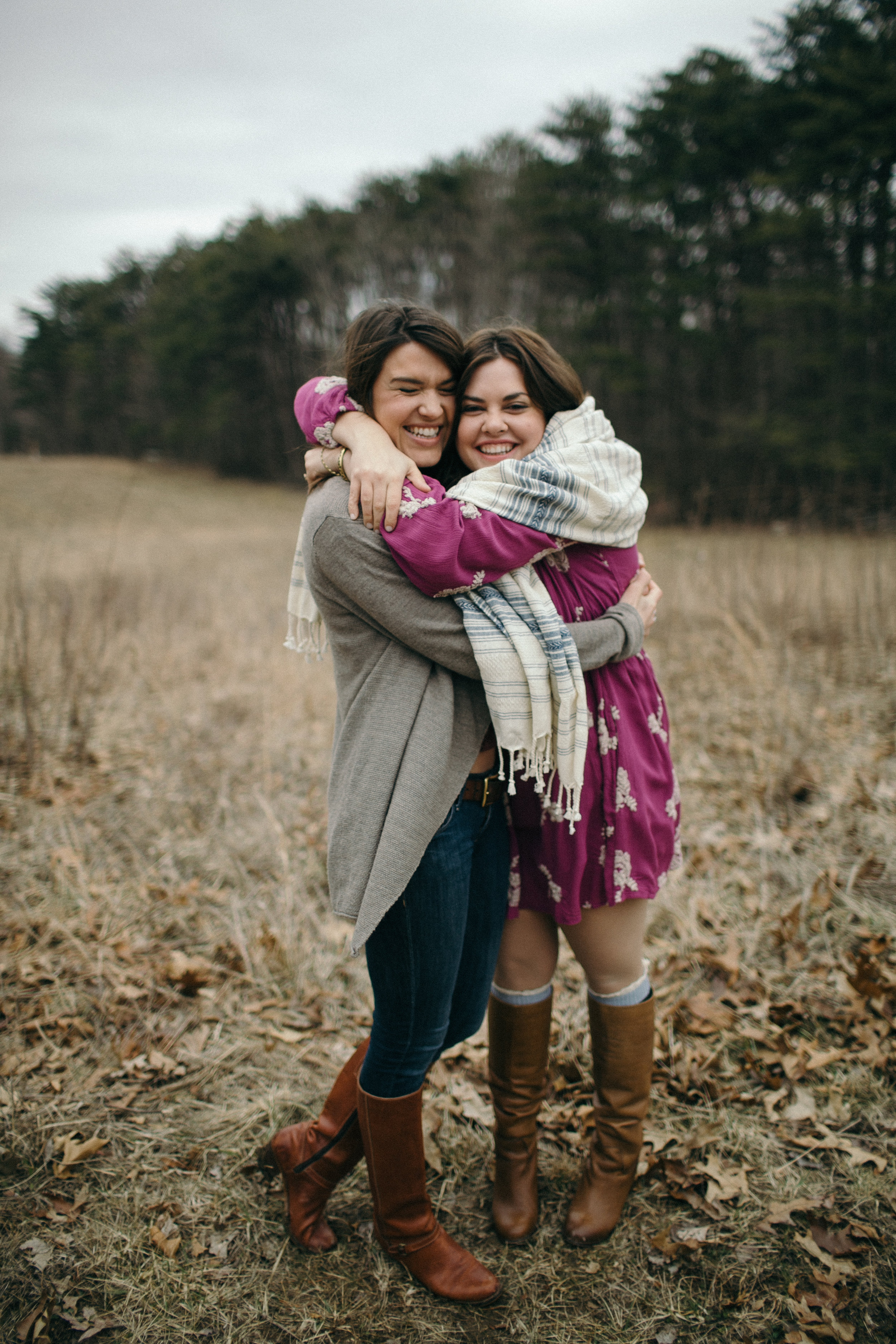 jake and krysti hocking hills engagement session with friends in hocking hills by sarah rose