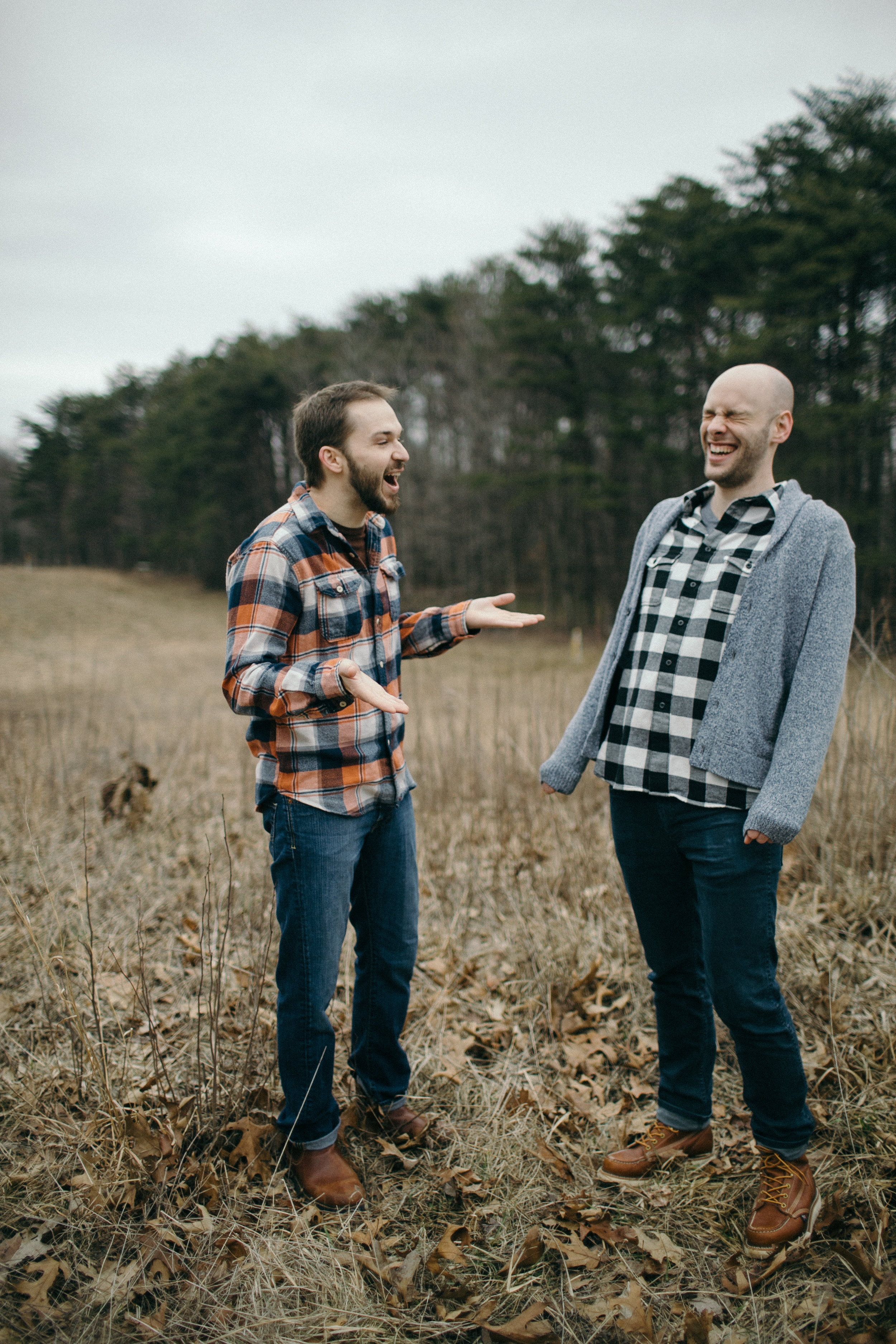 jake and krysti hocking hills engagement session with friends in hocking hills by sarah rose